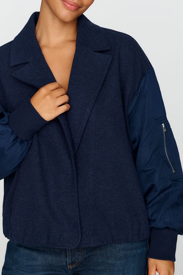 Maeve Wool Blend Notched Collar Jacket #5