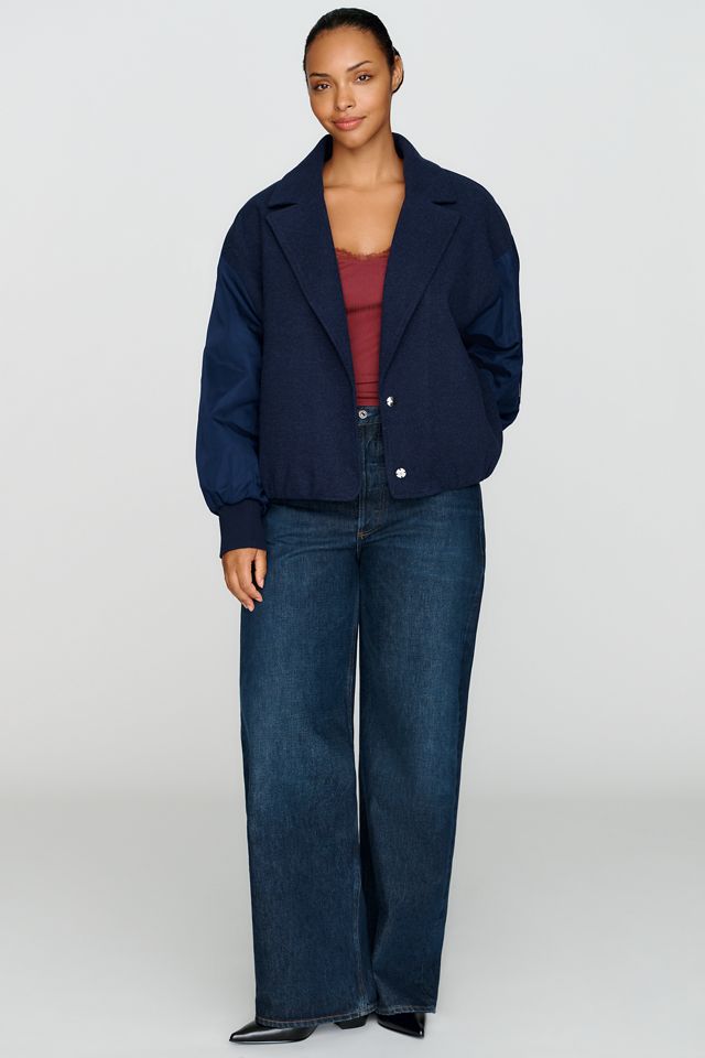 Maeve Wool Blend Notched Collar Jacket #6