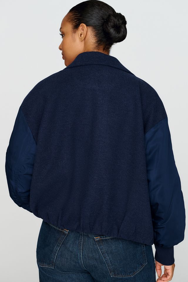 Maeve Wool Blend Notched Collar Jacket #7