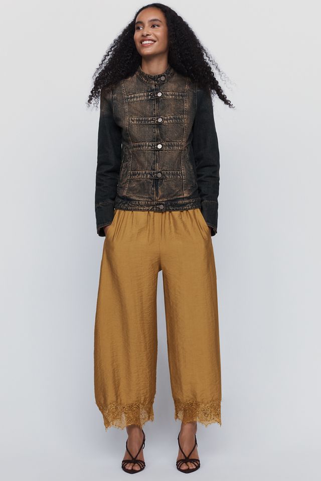 Pilcro Denim Military Jacket #4