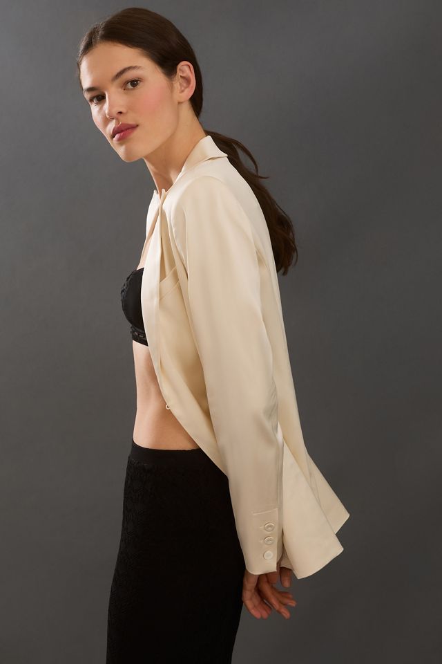 Favorite Daughter Satin Blazer #1