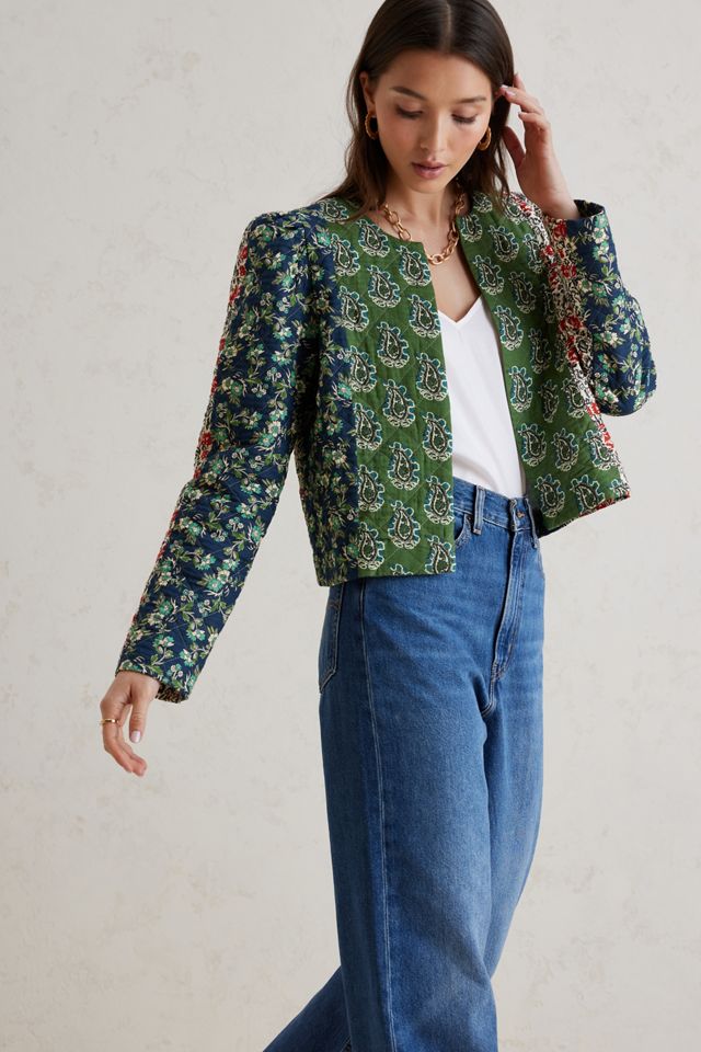 Giacca trapuntata patchwork #1