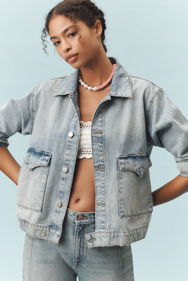 Triarchy Lillian Boxy Western Denim Jacket