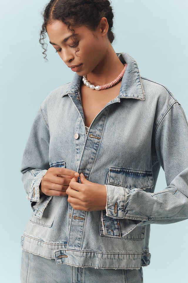 Triarchy Lillian Boxy Western Denim Jacket #3