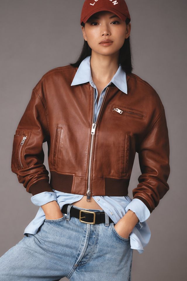 Walter Baker Sydney Leather Bomber Jacket #1