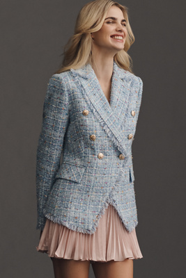 WALTER BAKER ANNALISE TWEED BLAZER JACKET 