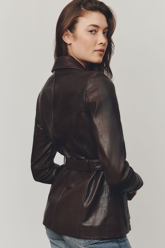 Walter Baker Joan Leather Belted Jacket #1