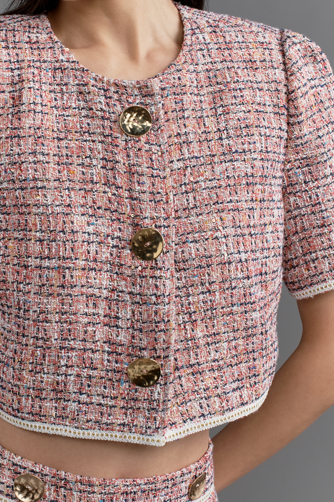 Walter Baker Helene Bouclé Tweed Jacket