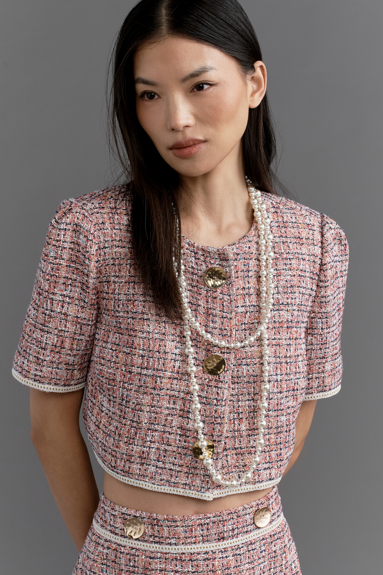 Walter Baker Helene Bouclé Tweed Jacket