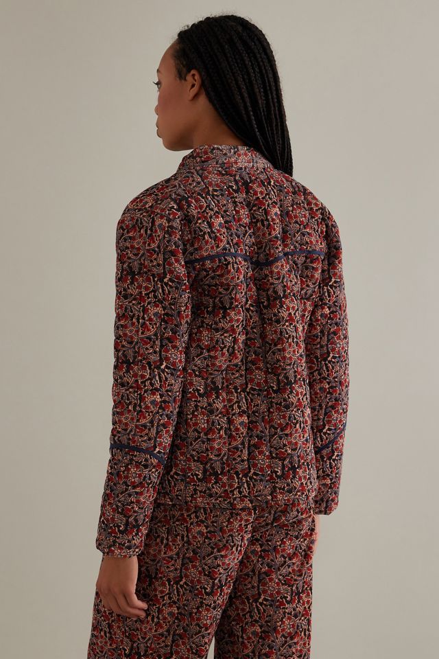 Maison Hotel Mia Floral Long-Sleeve Quilted Jacket #1