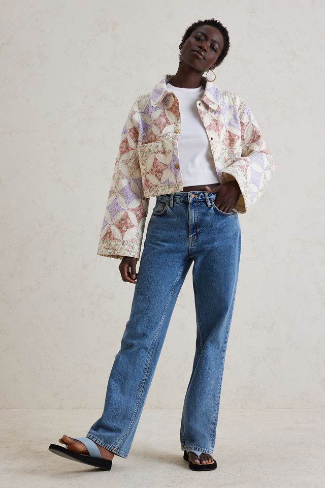 Magpie Vintage Cropped Patchwork Quilted Jacket #3