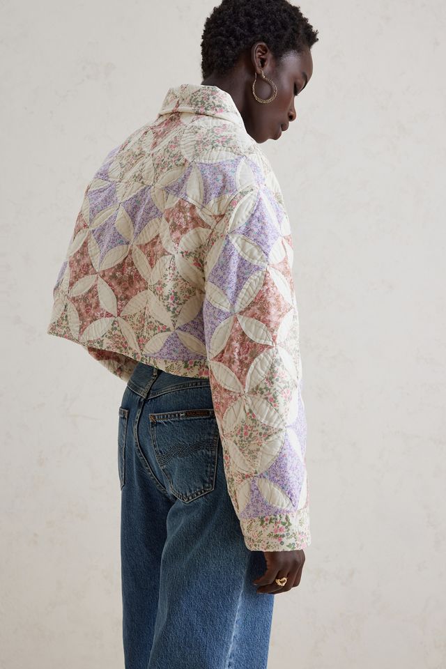 Magpie Vintage Cropped Patchwork Quilted Jacket #4