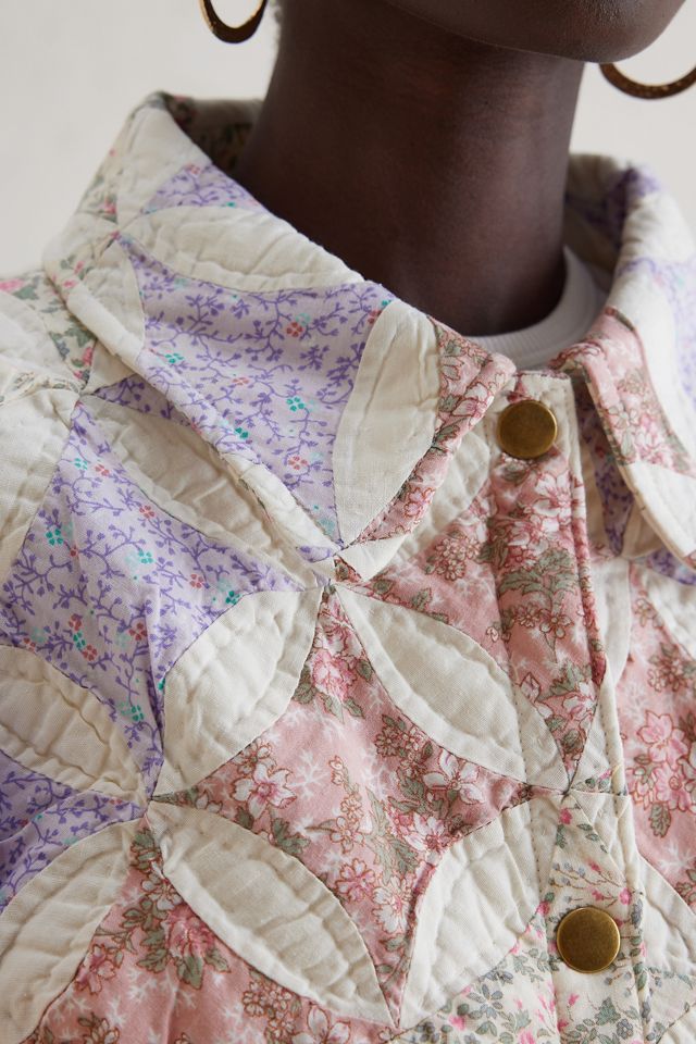 Magpie Vintage Cropped Patchwork Quilted Jacket #5