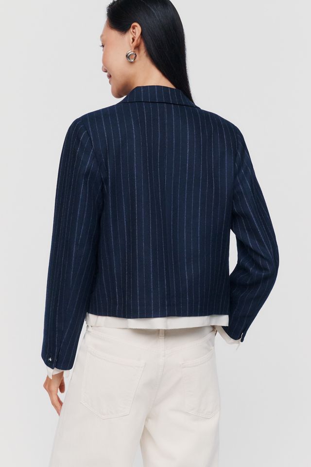 rag & bone Lawrence Wool Blend Cropped Blazer #1