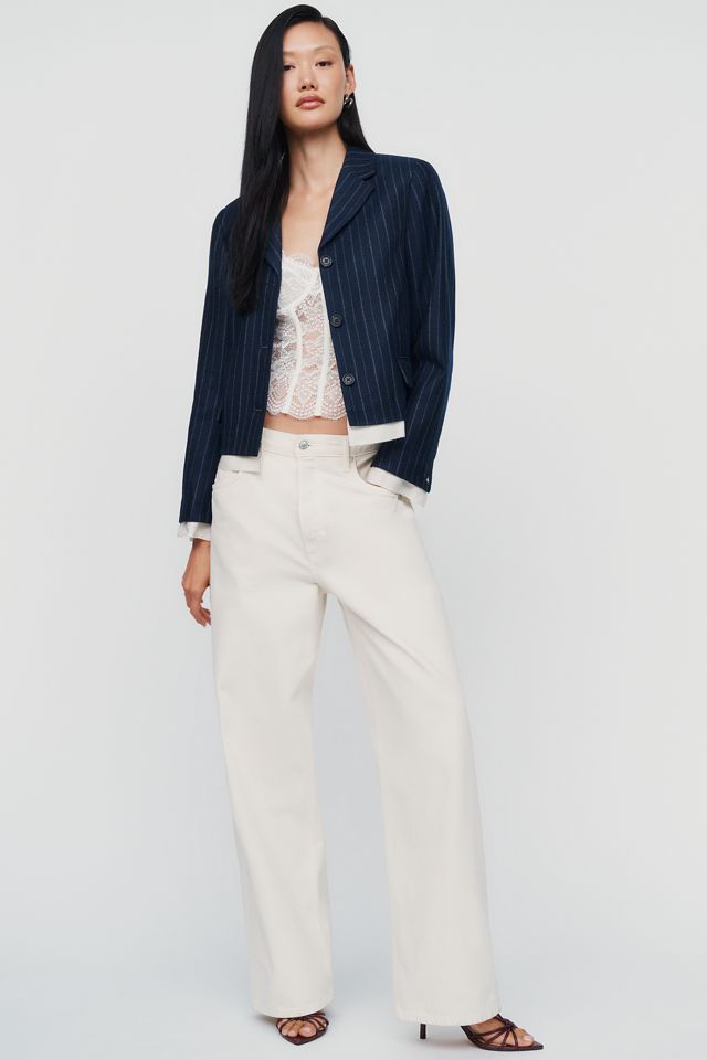rag & bone Lawrence Wool Blend Cropped Blazer #3