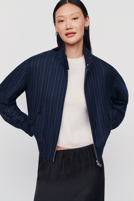 rag & bone Eliza Wool Blend Bomber Jacket by Anthropologie