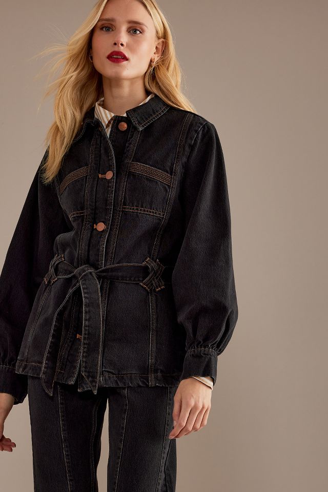 Long sleeve shop denim jacket womens