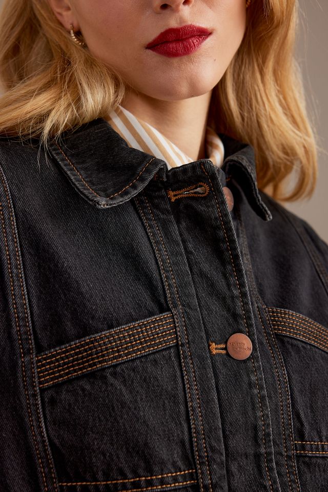 Seventy + Mochi Willow Long-Sleeve Denim Utility Jacket #4