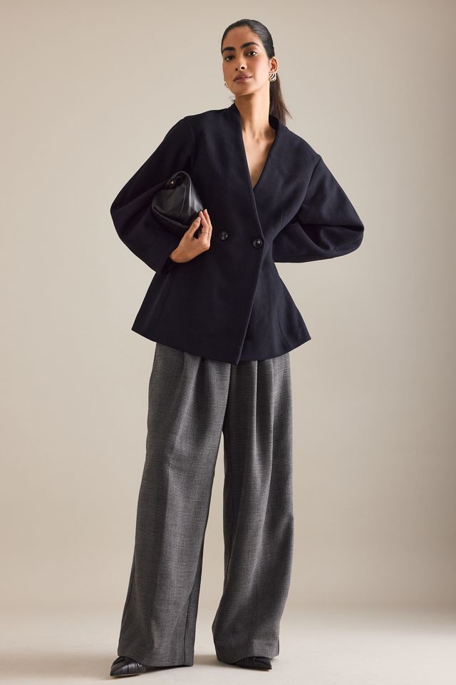 By Anthropologie Collarless Hourglass Blazer #3