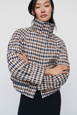 By Anthropologie Funnel Neck Cropped Trench Coat by Anthropologie