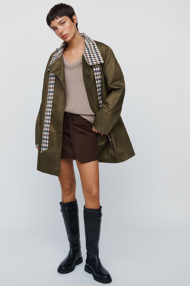 By Anthropologie 100% Cotton Funnel-Neck Jacket #3