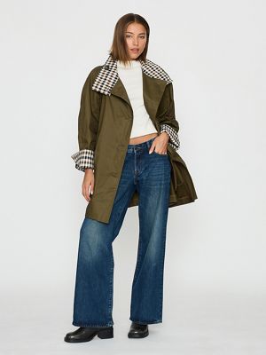 By Anthropologie Tie-Waist Waxed Jacket