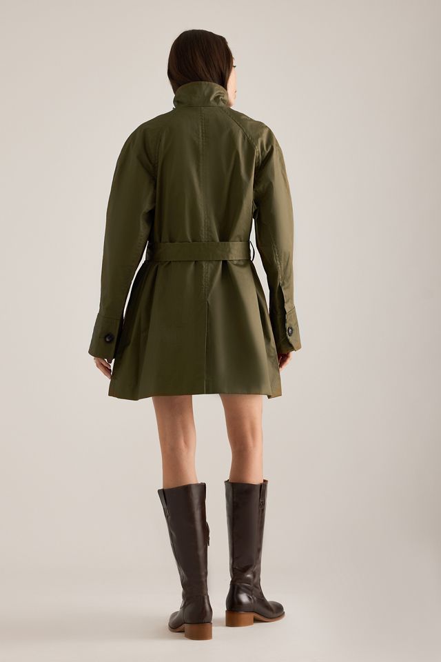 By Anthropologie Tie-Waist Waxed Jacket #5