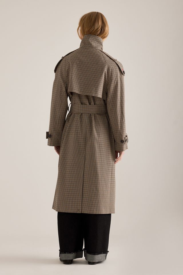 By Anthropologie Lottie Karo-Maxi-Trenchcoat #5