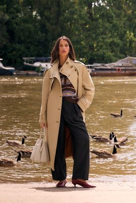 By Anthropologie Lottie Maxi-Trenchcoat