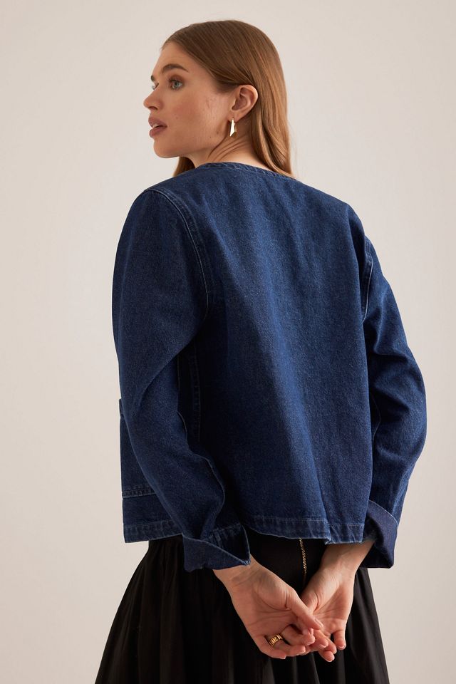 Giacca in Denim con Fiocco sul Davanti Arlington di Nobody's Child #1