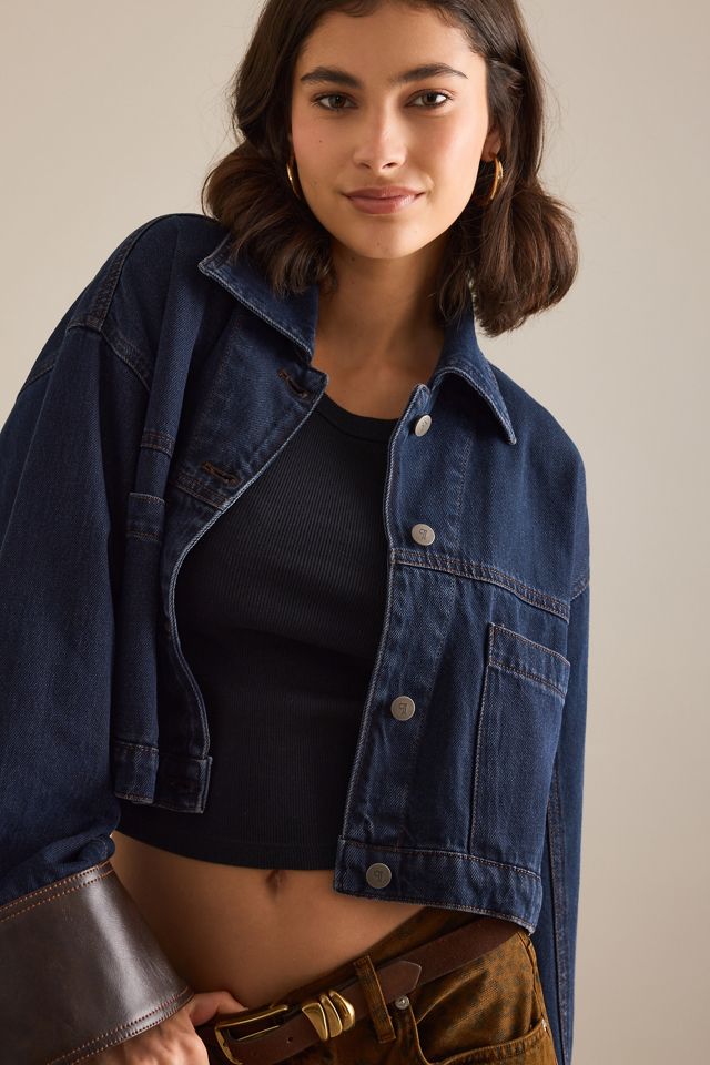 Pilcro Cuffed Crop Denim Jacket #2