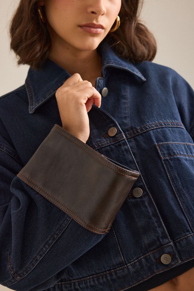 Pilcro Cuffed Crop Denim Jacket #4