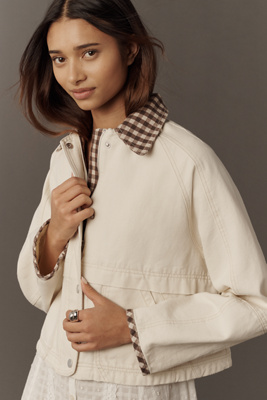 The Lexie Cropped Workwear Jacket by Pilcro