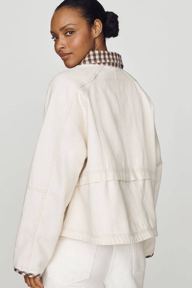 Lexie Cropped Workwear Jacket by Pilcro #6