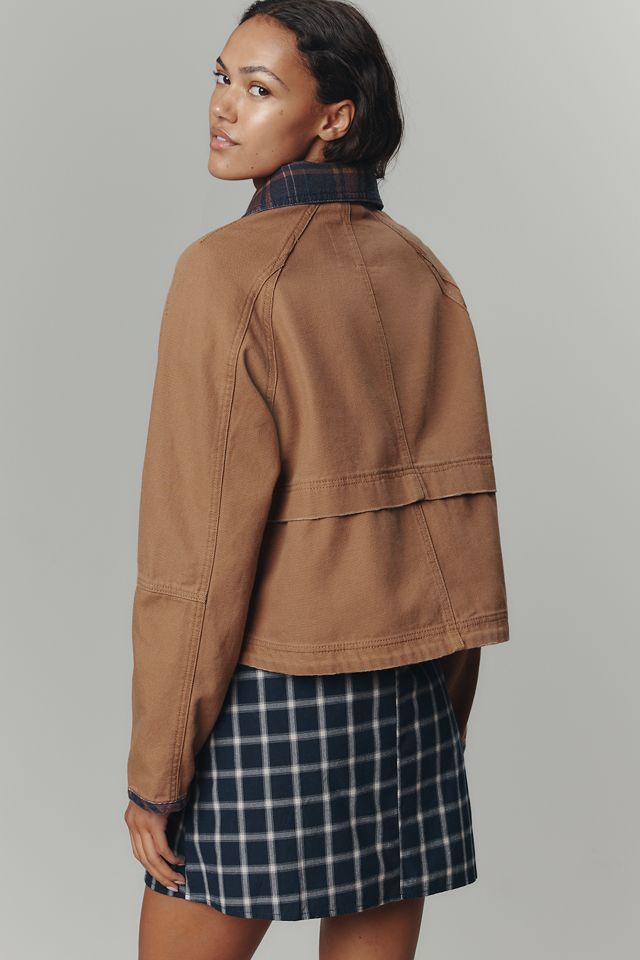 The Lexie Cropped Workwear Jacket by Pilcro #1