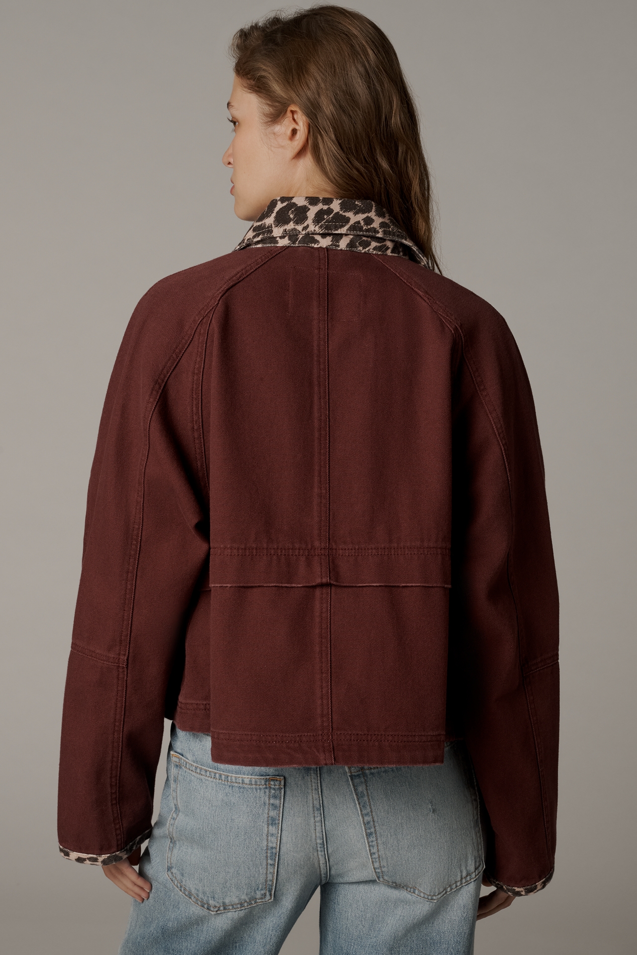 The Lexie Cropped Workwear Jacket by Pilcro