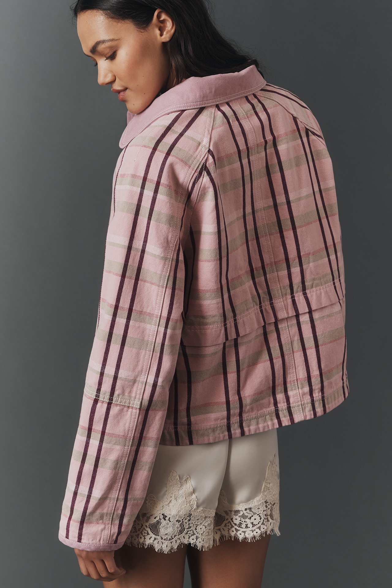 The Lexie Cropped Workwear Jacket by Pilcro