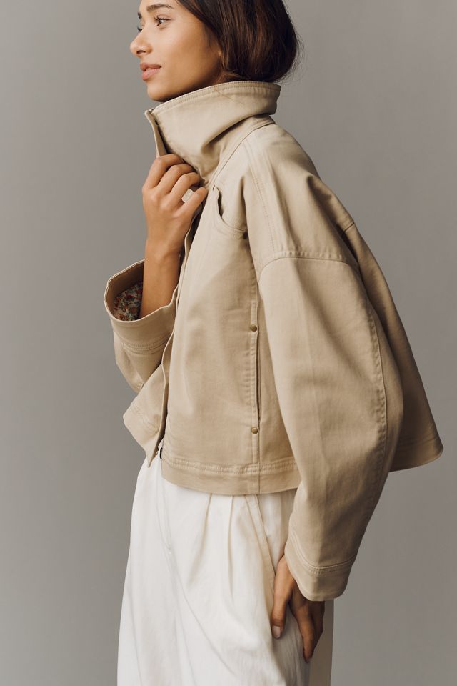 By Anthropologie Funnel-Neck Utility Jacket #1