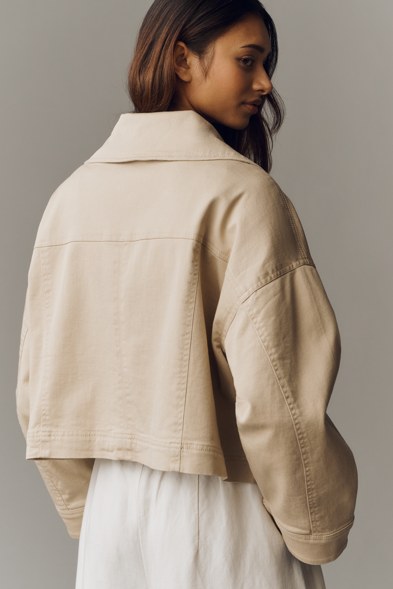 By Anthropologie Funnel-Neck Utility Jacket