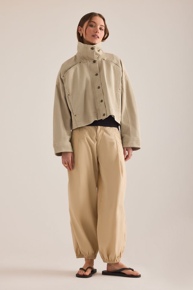 By Anthropologie Funnel-Neck Utility Jacket #7