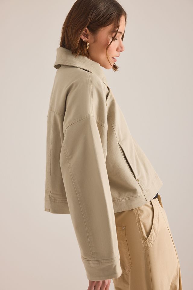 By Anthropologie Funnel-Neck Utility Jacket #9