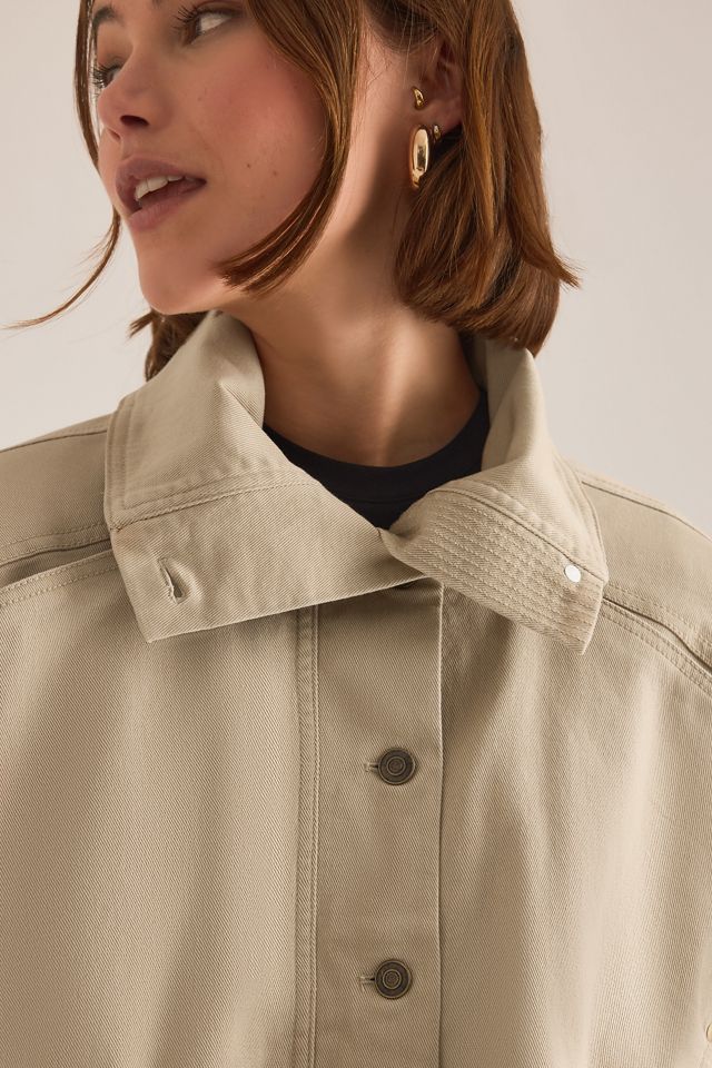 By Anthropologie Funnel-Neck Utility Jacket #10