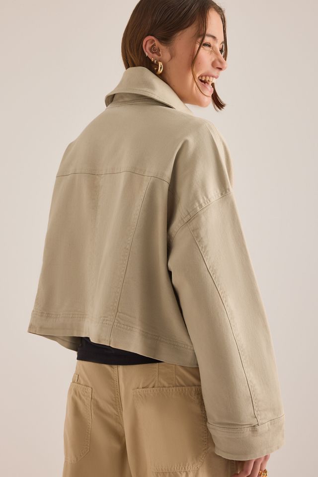 By Anthropologie Funnel-Neck Utility Jacket #6
