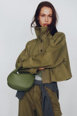 By Anthropologie Moira Funnel-Neck Utility Jacket