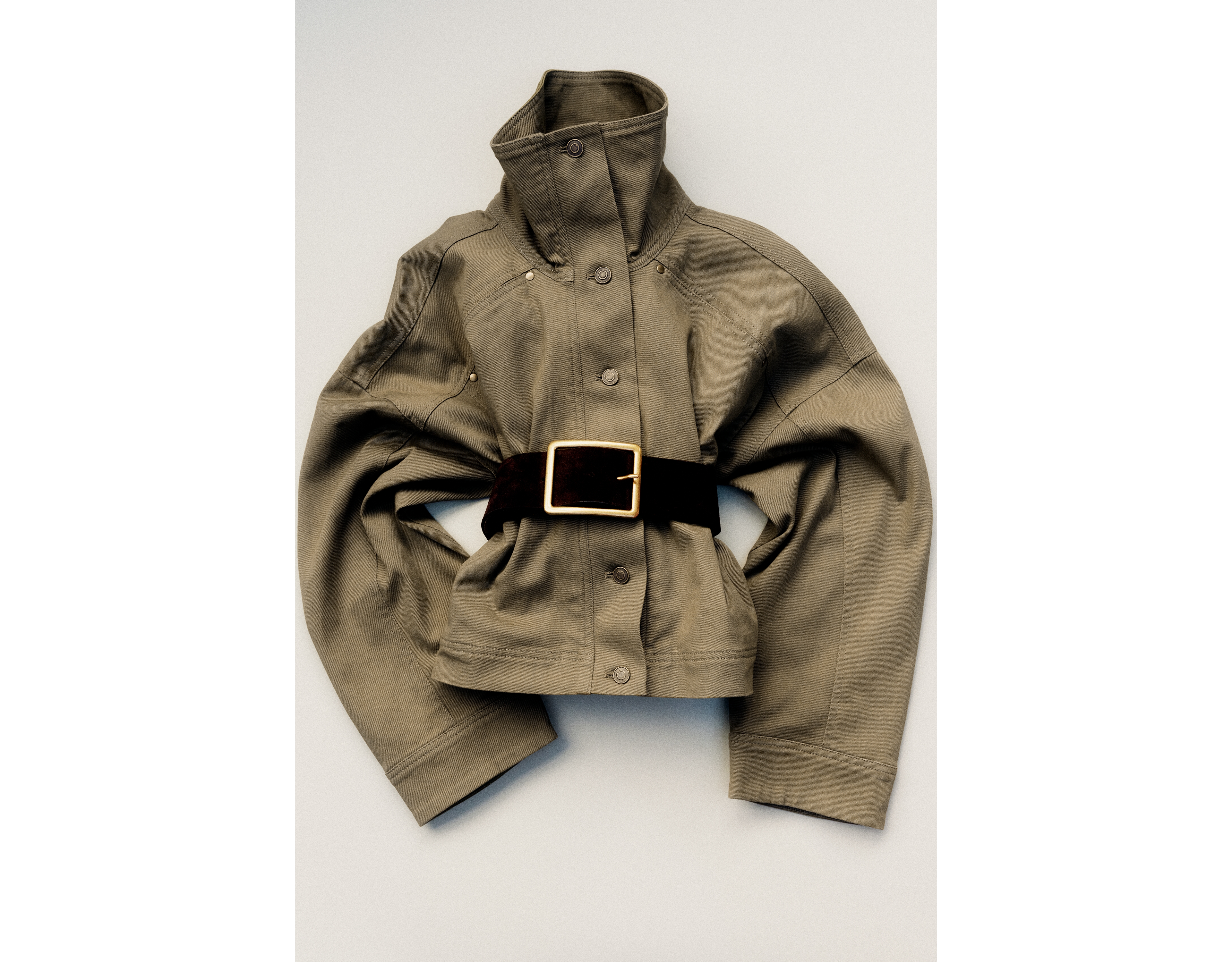 By Anthropologie Moira Funnel Neck Utility Jacket