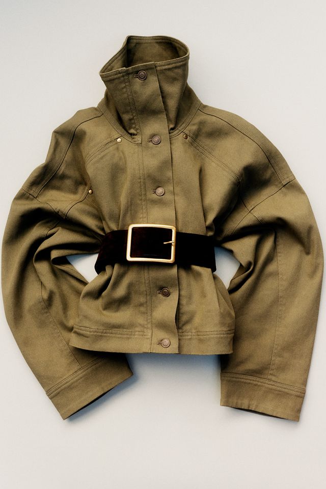 By Anthropologie Moira Funnel-Neck Utility Jacket #5