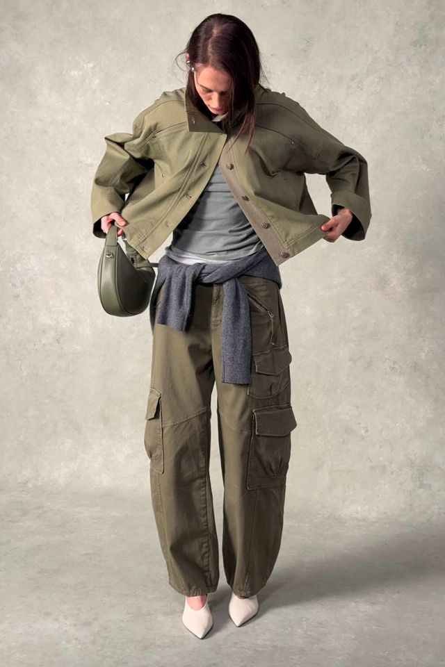 By Anthropologie Moira Funnel-Neck Utility Jacket #6