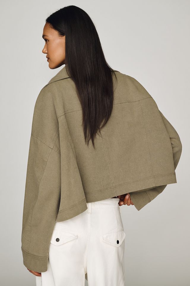 By Anthropologie Moira Funnel-Neck Utility Jacket #4