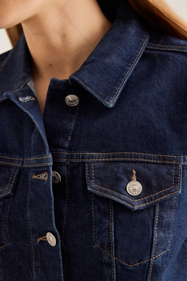 PAIGE Kendra Short-Sleeve Denim Jacket | Anthropologie UK