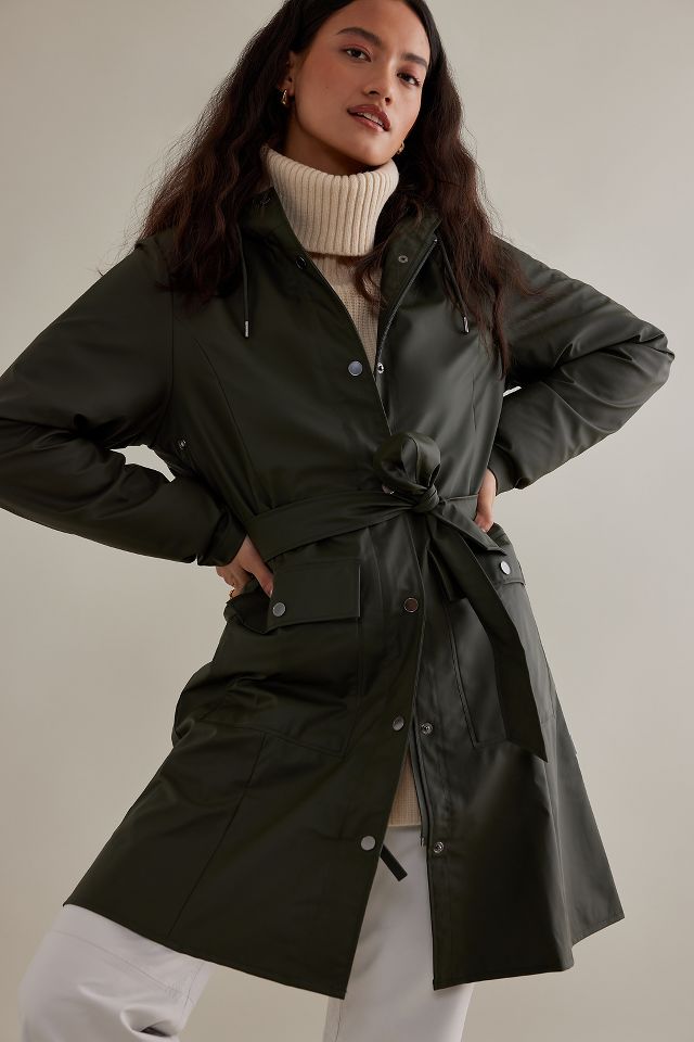 Belted sale waterproof jacket